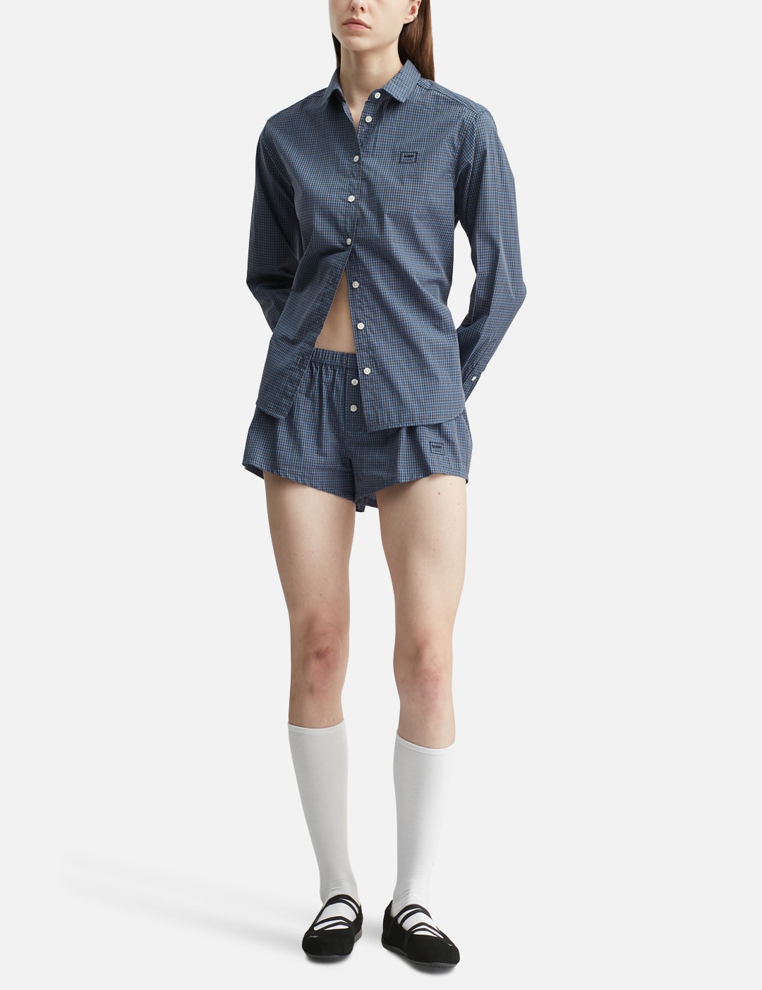 Glowny グロウニー 【本物保証】 シャツ ストリート系 レディース G Classic Embroidered Button-Up Shirt