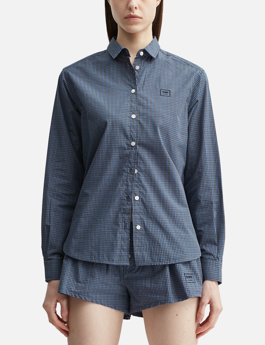 Glowny グロウニー 【本物保証】 シャツ ストリート系 レディース G Classic Embroidered Button-Up Shirt