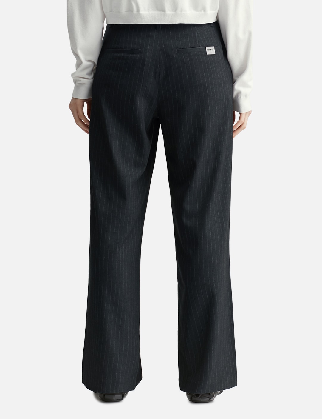 Glowny グロウニー 【本物保証】 パンツ ストリート系 レディース G Gentle Wide Leg Pinstripe Pants