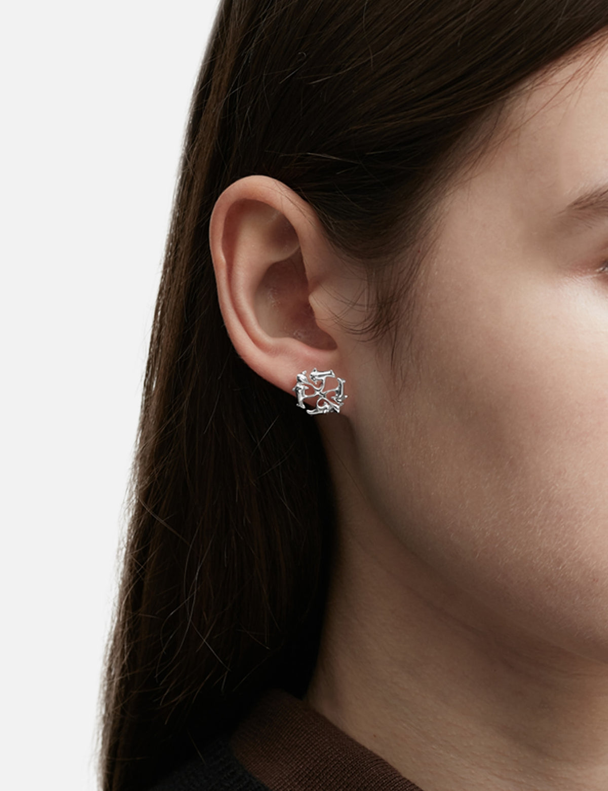 Helena Thulin ヘレナ・トゥーリン 【本物保証】 アクセサリー ストリート系 レディース Silver Logo Spikes Stud Earrings