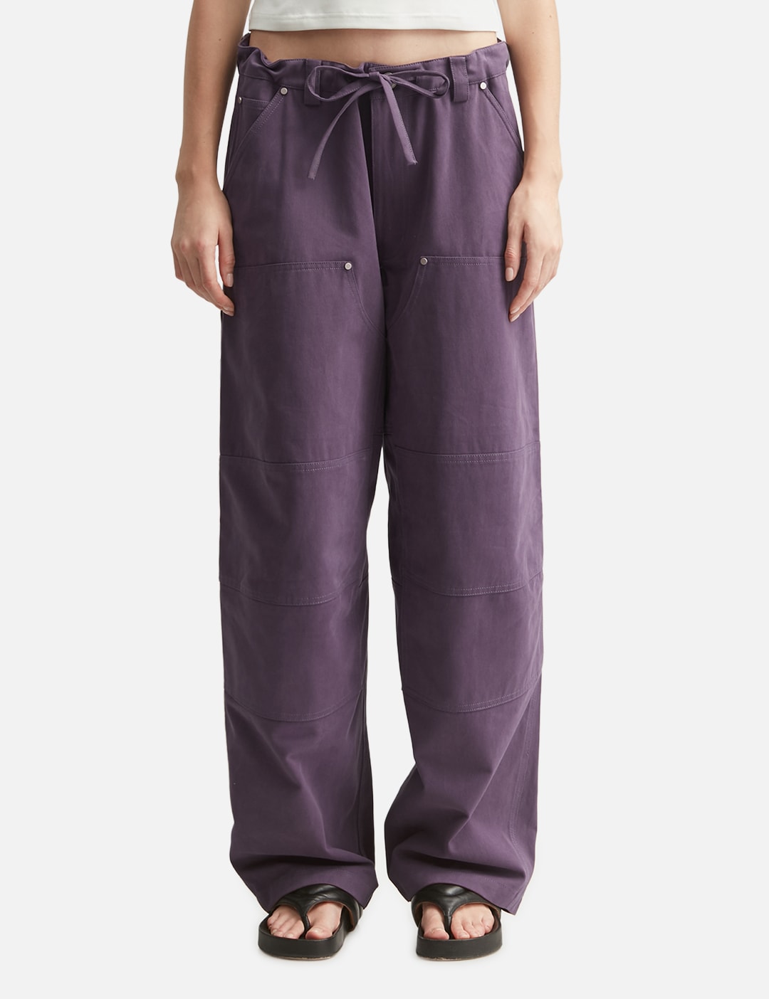 Markgong マークゴン 【本物保証】 カーゴパンツ ストリート系 レディース Purple Cargo Pants
