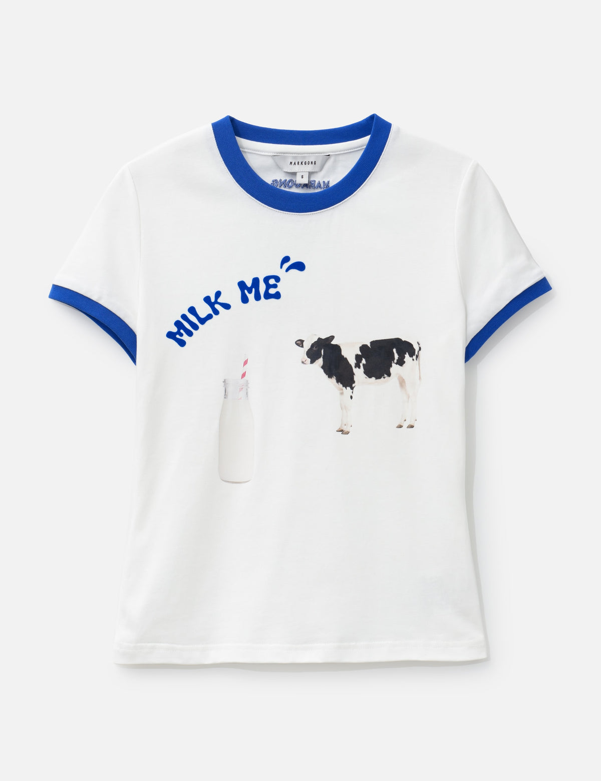 Markgong マークゴン 【本物保証】 Tシャツ ストリート系 レディース Milk Me Printed T-Shirt