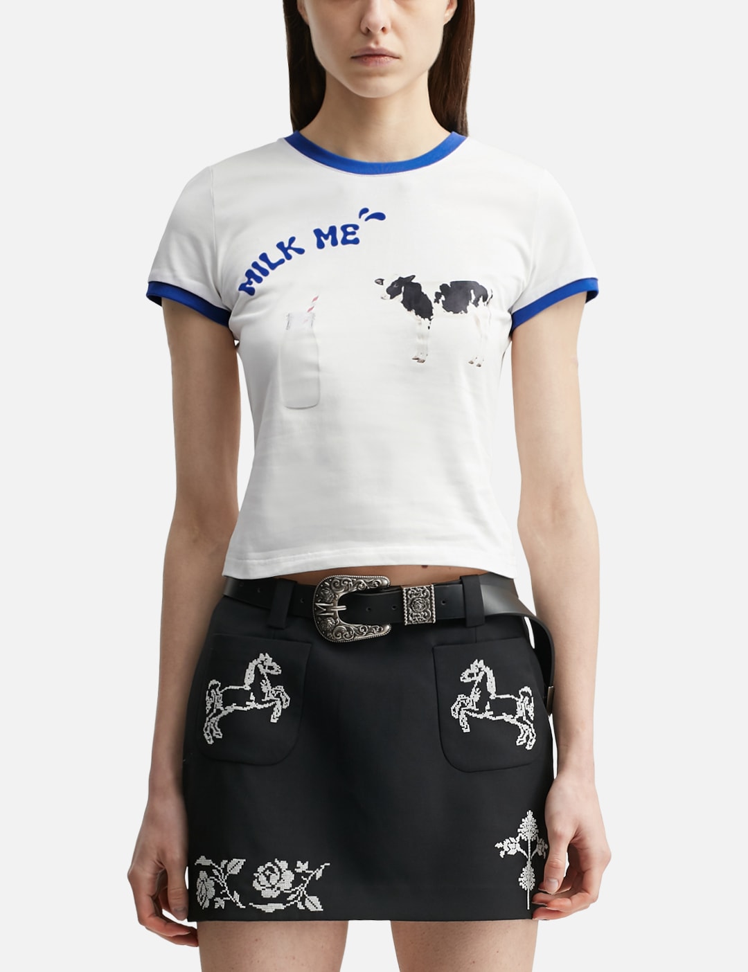 Markgong マークゴン 【本物保証】 Tシャツ ストリート系 レディース Milk Me Printed T-Shirt