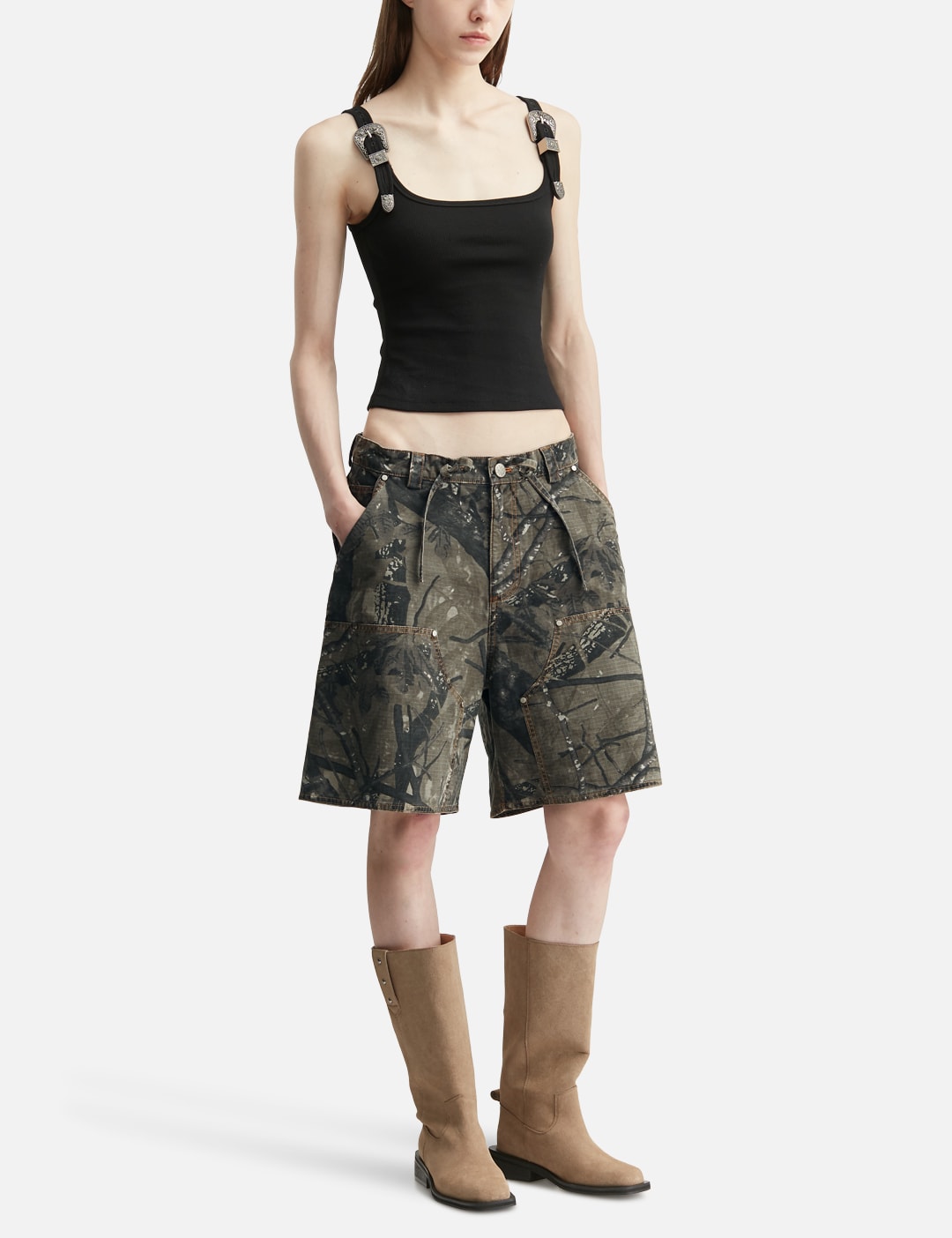 Markgong マークゴン 【本物保証】 カーゴパンツ ストリート系 レディース Camo Cargo Shorts