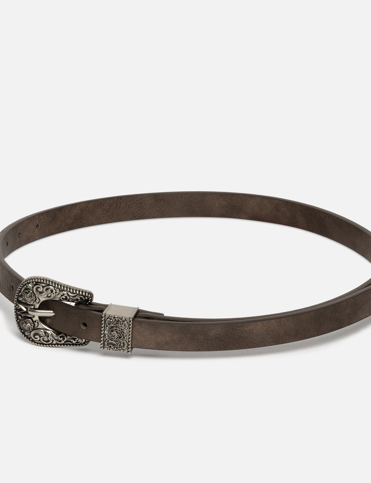 Markgong マークゴン 【本物保証】 ベルト ストリート系 レディース BROWN 1.8CM WESTERN WOVEN LEATHER BELT