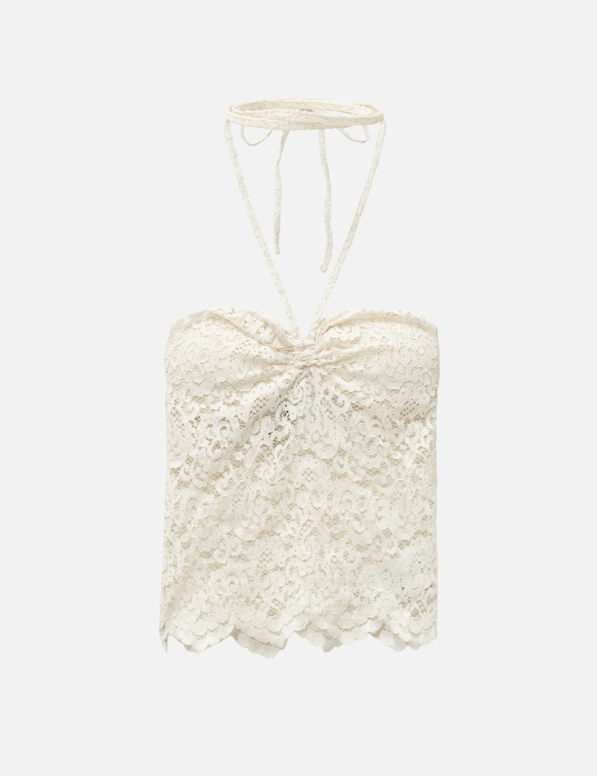 Markgong マークゴン 【本物保証】 Tシャツ ストリート系 レディース White Lace Halter Neck Top