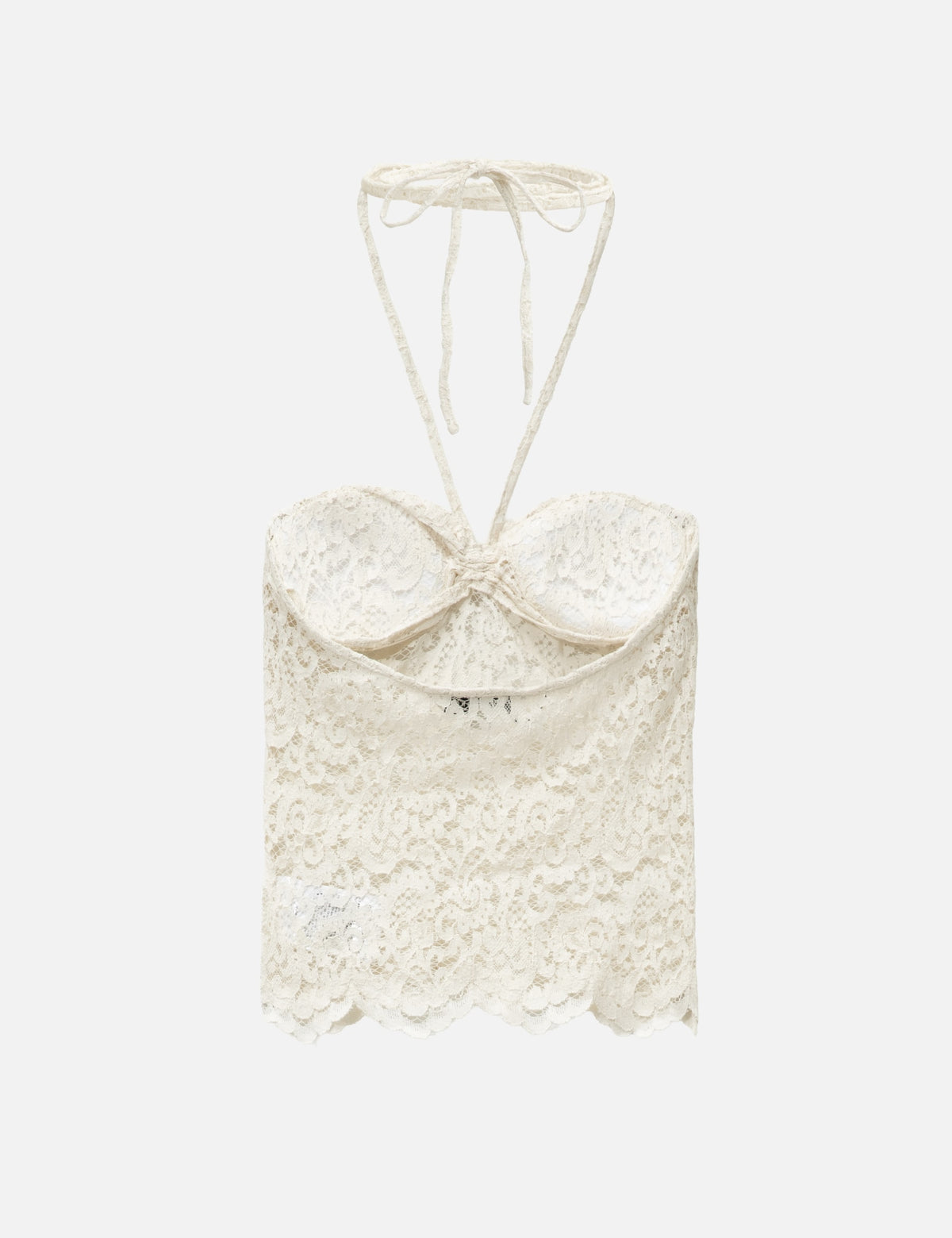 Markgong マークゴン 【本物保証】 Tシャツ ストリート系 レディース White Lace Halter Neck Top