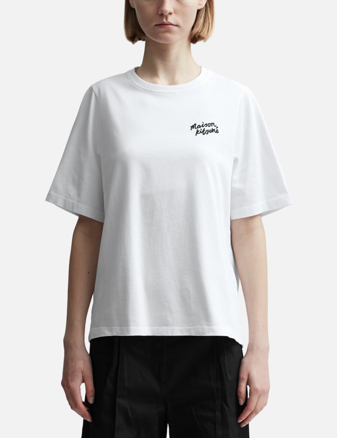 Maison Kitsune メゾン・キツネ 【本物保証】 Tシャツ ストリート系 レディース Maison Kitsune Handwriting Comfort T-Shirt