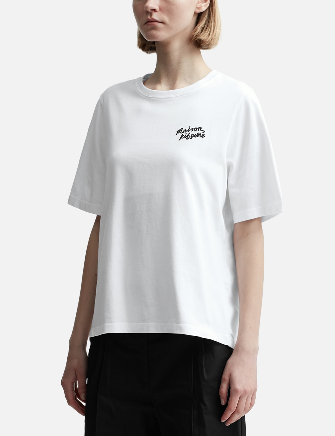 Maison Kitsune メゾン・キツネ 【本物保証】 Tシャツ ストリート系 レディース Maison Kitsune Handwriting Comfort T-Shirt