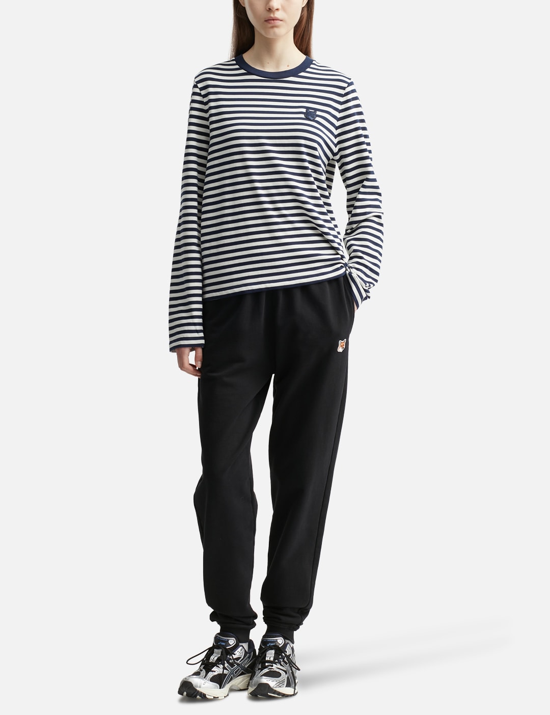 Maison Kitsune メゾン・キツネ 【本物保証】 パンツ ストリート系 レディース Fox Head Patch Regular Jog Pants