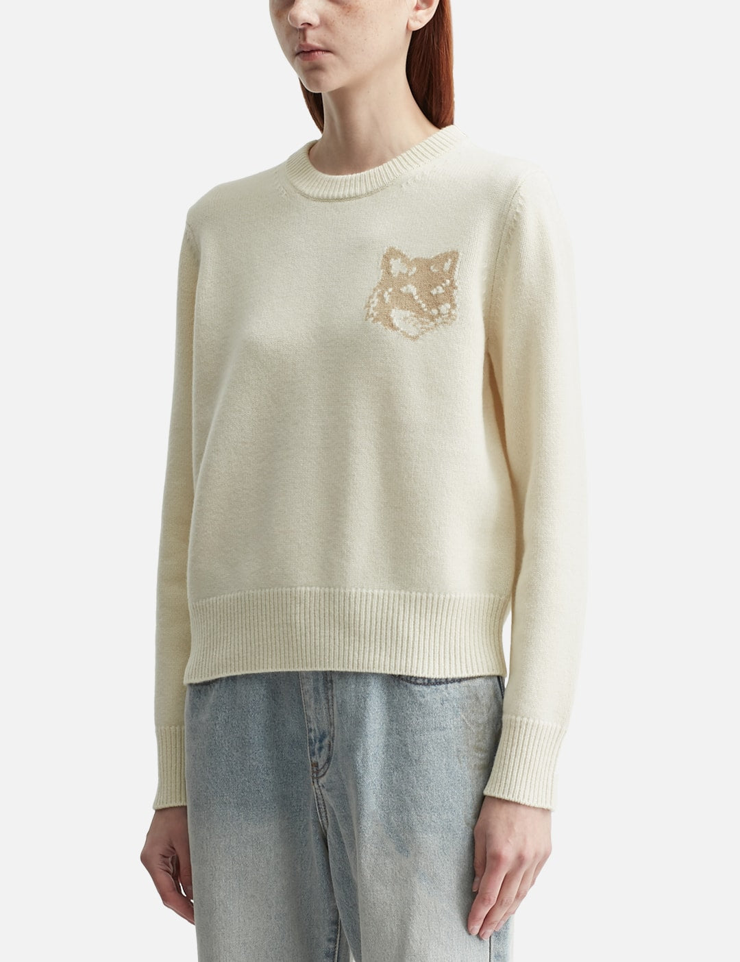 Maison Kitsune メゾン・キツネ 【本物保証】 ニット ストリート系 レディース Fox Head Intarsia Merino Jumper
