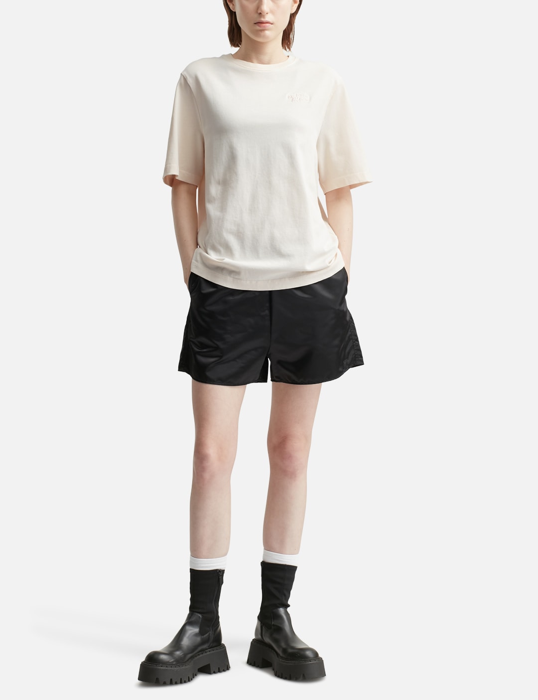 Maison Kitsune メゾン・キツネ 【本物保証】 Tシャツ ストリート系 レディース Maison Kitsune Handwriting Comfort T-Shirt