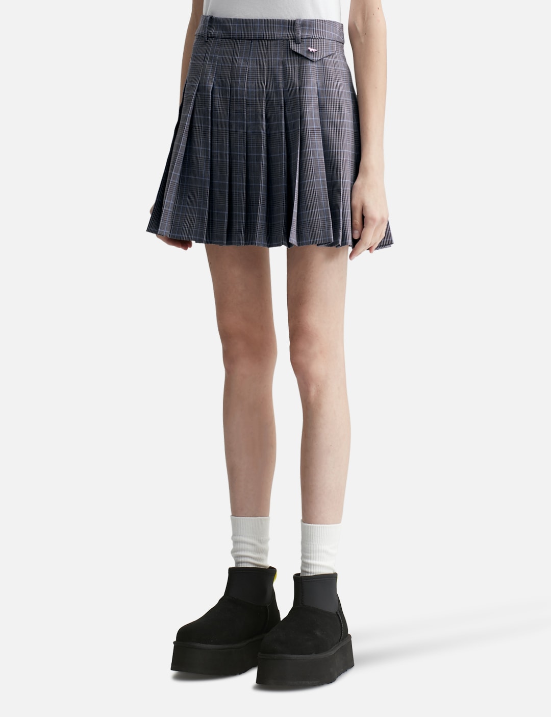 Maison Kitsune メゾン・キツネ 【本物保証】 スカート ストリート系 レディース Mini Pleated Skirt