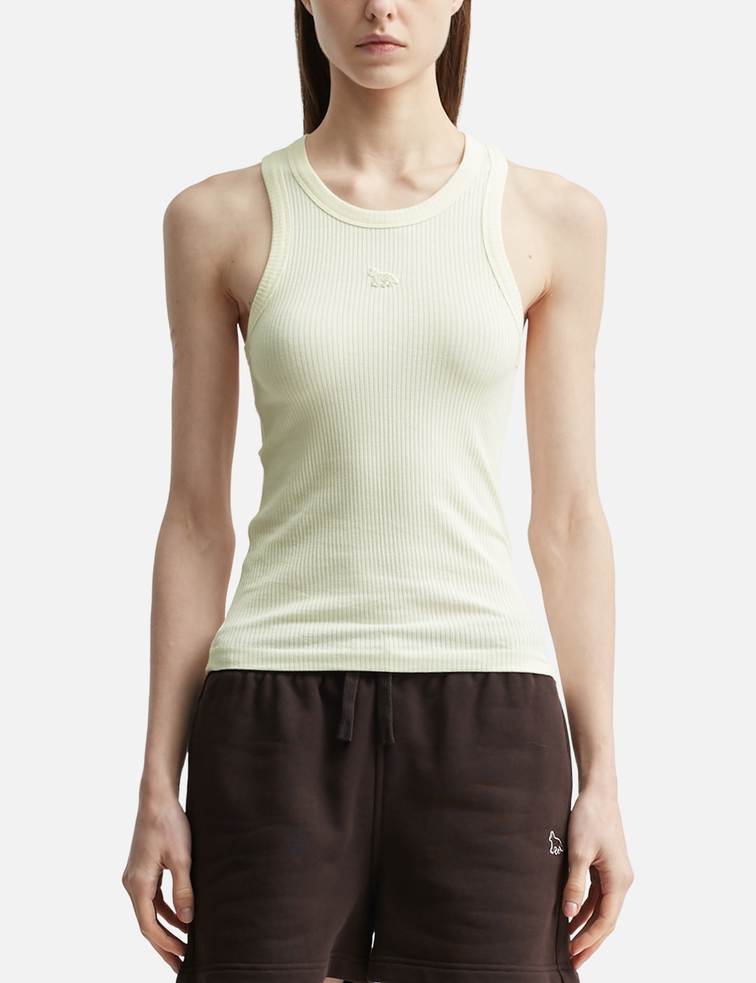 Maison Kitsune メゾン・キツネ 【本物保証】 タンクトップ ストリート系 レディース Baby Fox Ribbed Tank Top