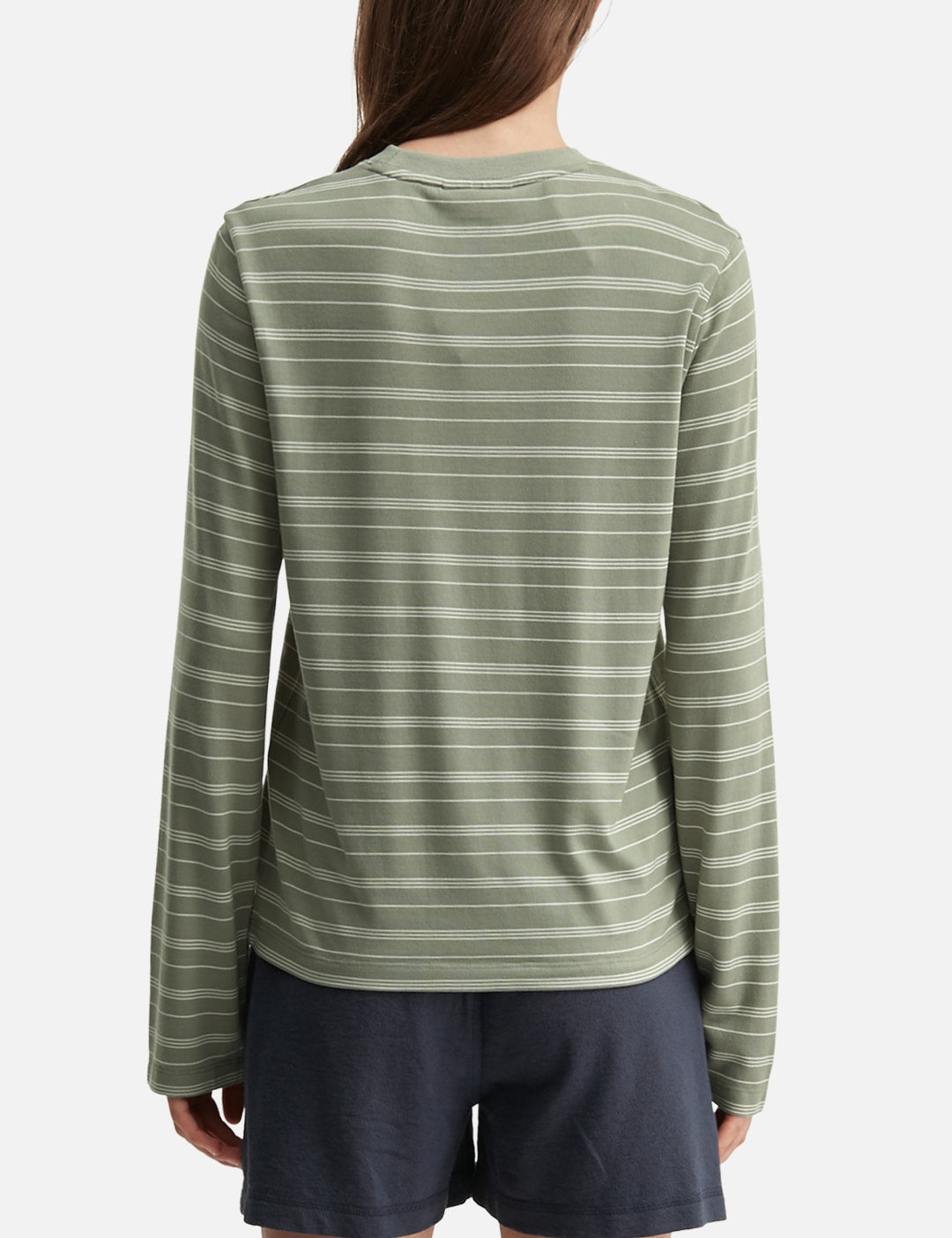Maison Kitsune メゾン・キツネ 【本物保証】 Tシャツ ストリート系 レディース Striped Long Sleeve Regular T-Shirt