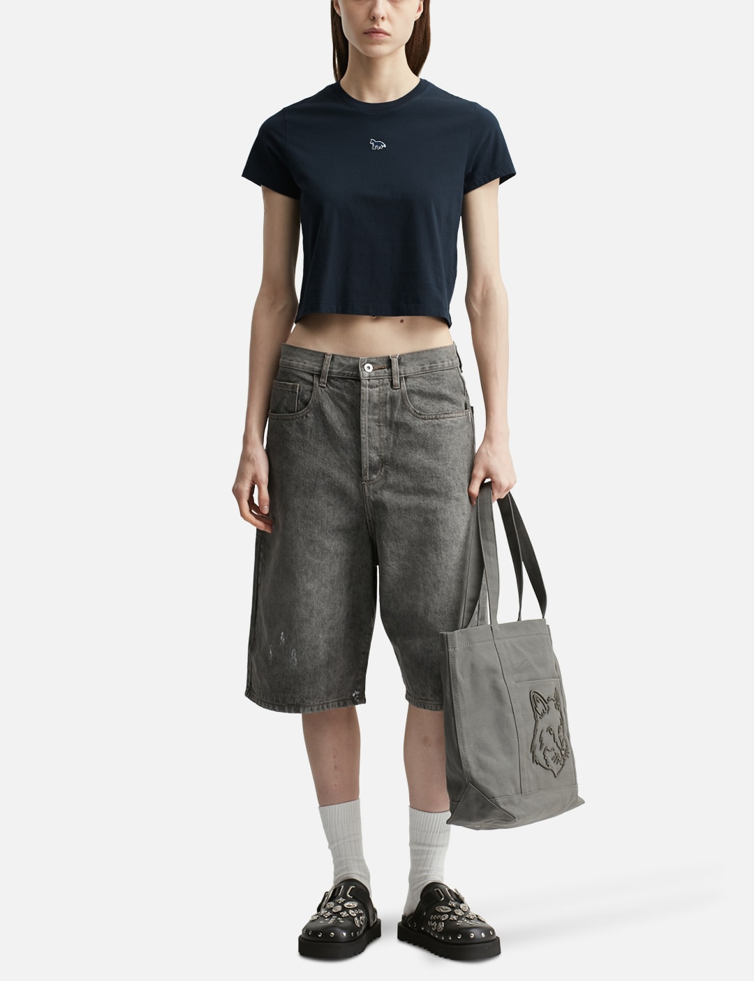 Maison Kitsune メゾン・キツネ 【本物保証】 Tシャツ ストリート系 レディース Baby Fox Baby T-Shirt