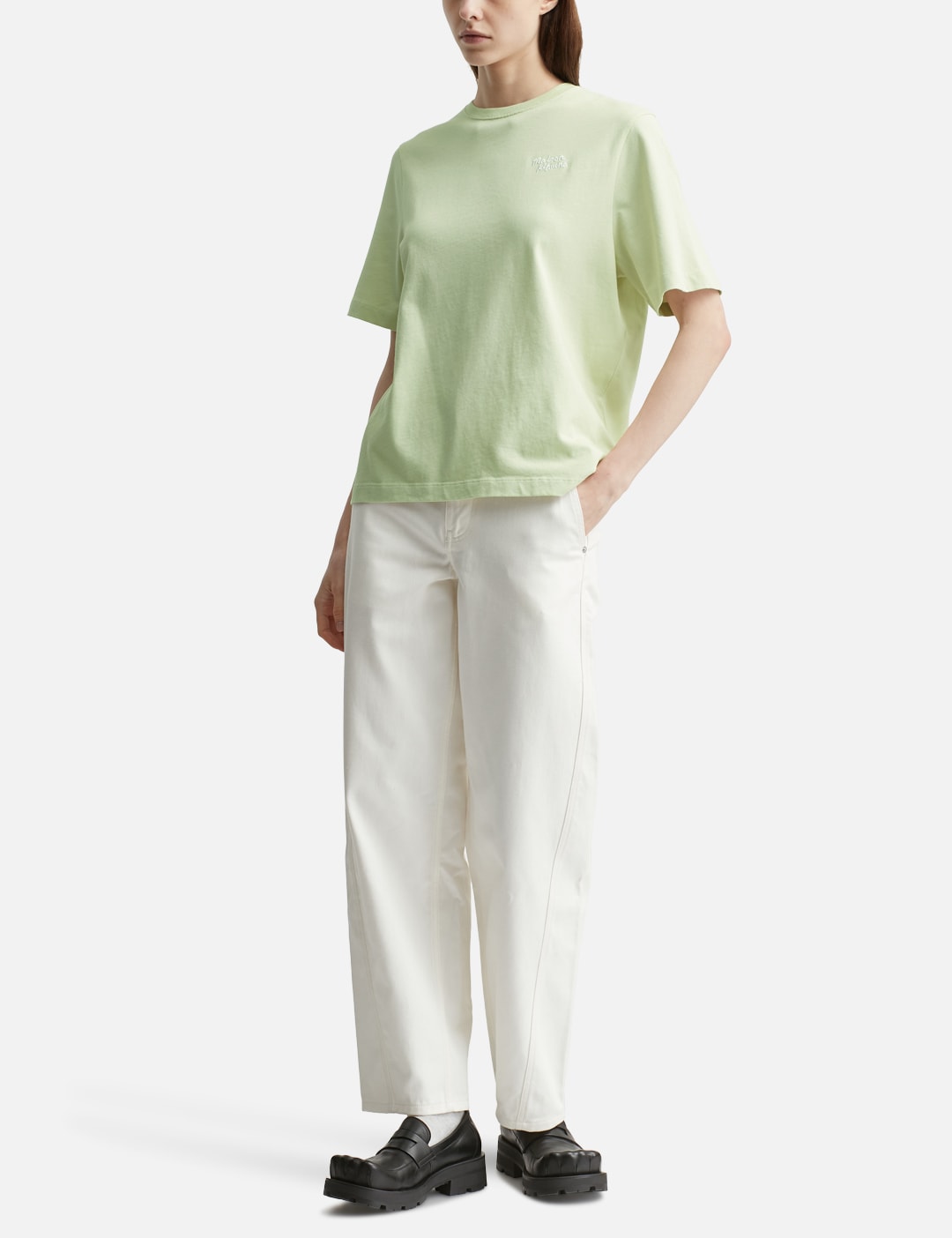 Maison Kitsune メゾン・キツネ 【本物保証】 Tシャツ ストリート系 レディース Maison Kitsune Handwriting Comfort T-Shirt