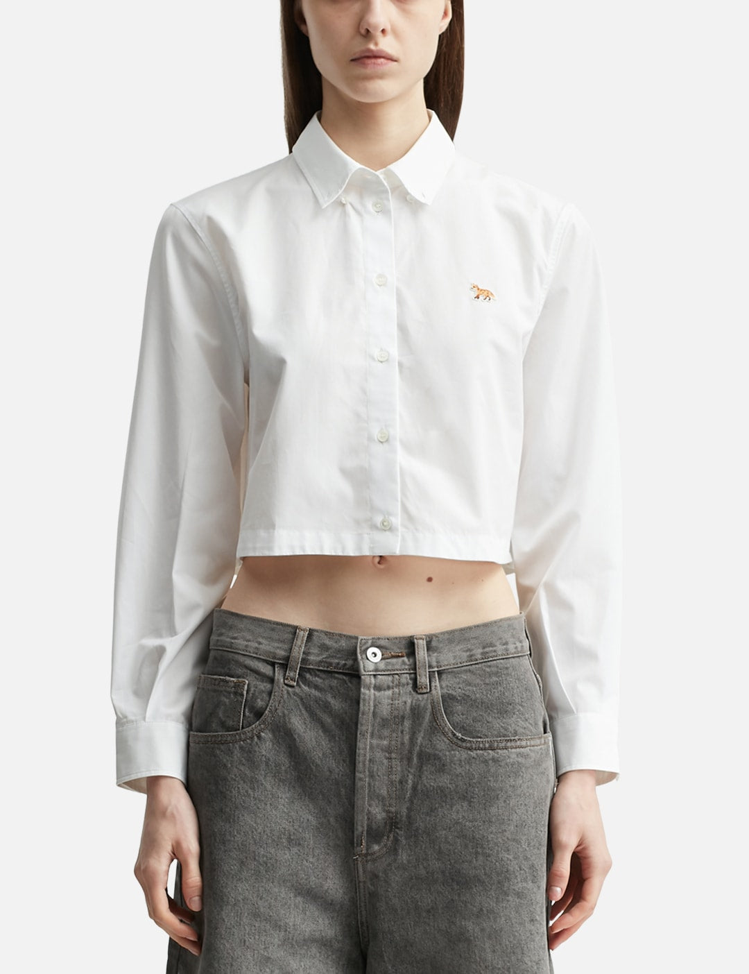 Maison Kitsune メゾン・キツネ 【本物保証】 シャツ ストリート系 レディース Baby Fox Cropped Shirt