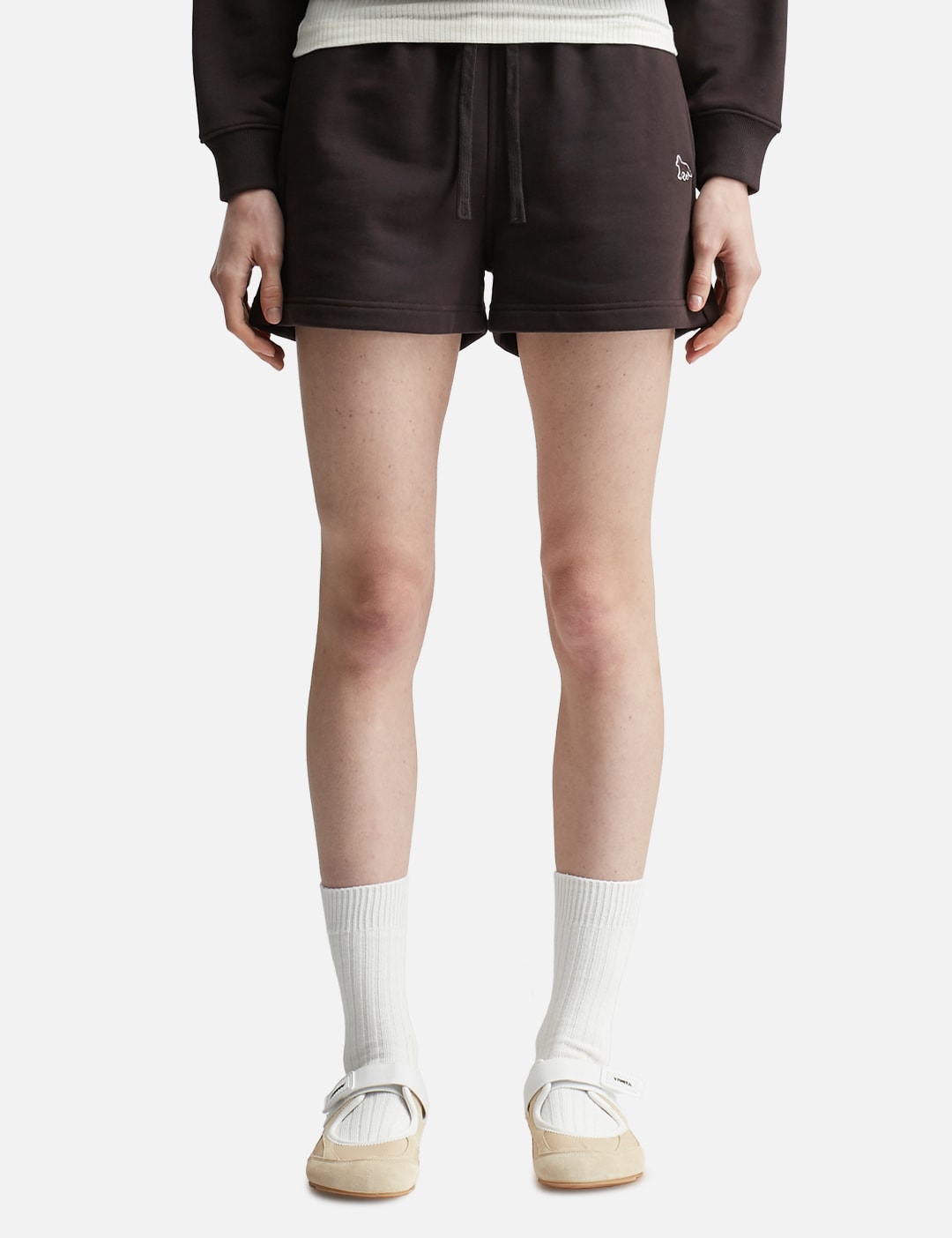 Maison Kitsune メゾン・キツネ 【本物保証】 ショートパンツ ストリート系 レディース Baby Fox Regular Jog Shorts