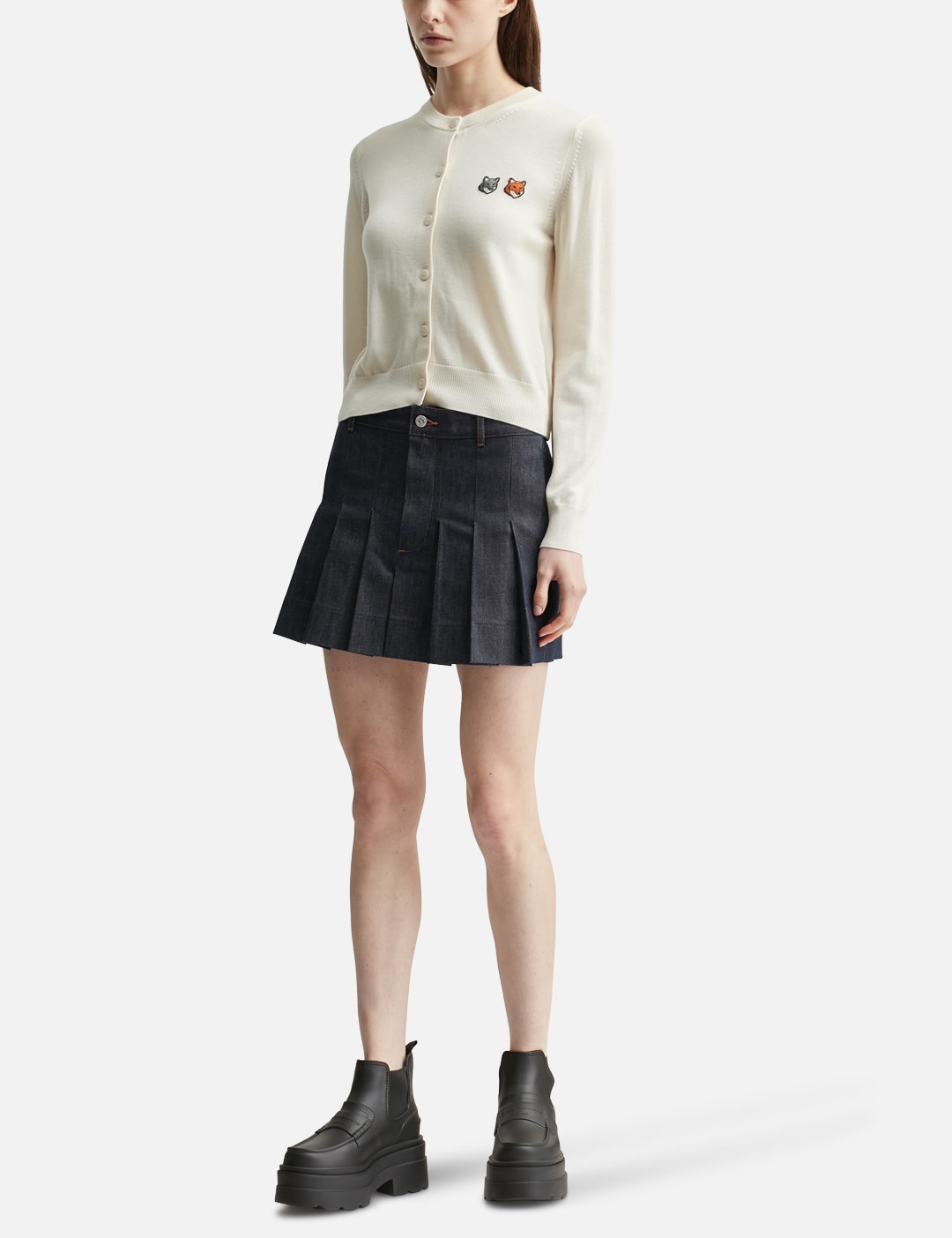 Maison Kitsune メゾン・キツネ 【本物保証】 カーディガン ストリート系 レディース Double Fox Head Regular Cardigan