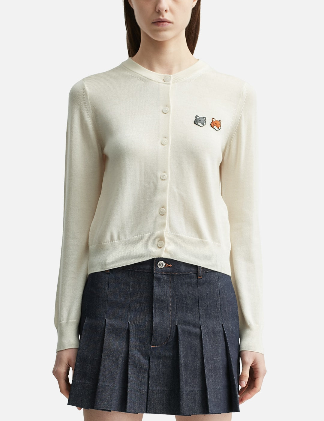 Maison Kitsune メゾン・キツネ 【本物保証】 カーディガン ストリート系 レディース Double Fox Head Regular Cardigan