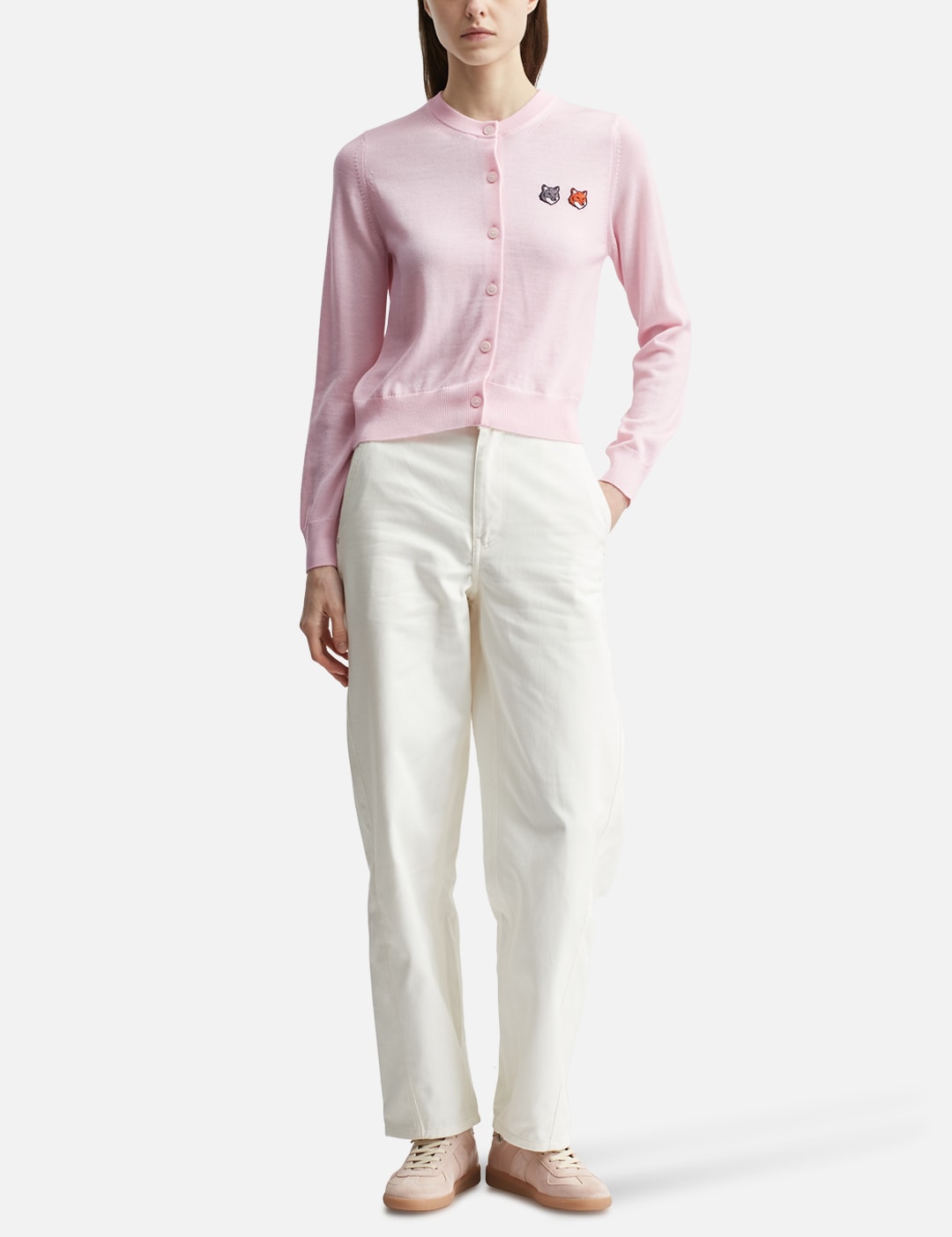 Maison Kitsune メゾン・キツネ 【本物保証】 カーディガン ストリート系 レディース Double Fox Head Regular Cardigan