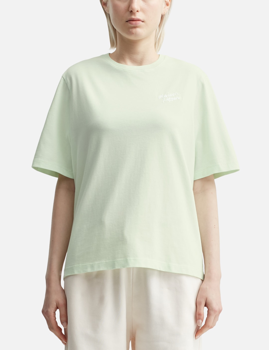 Maison Kitsune メゾン・キツネ 【本物保証】 Tシャツ ストリート系 レディース MAISON KITSUNE HANDWRITING COMFORT TEE SHIRT
