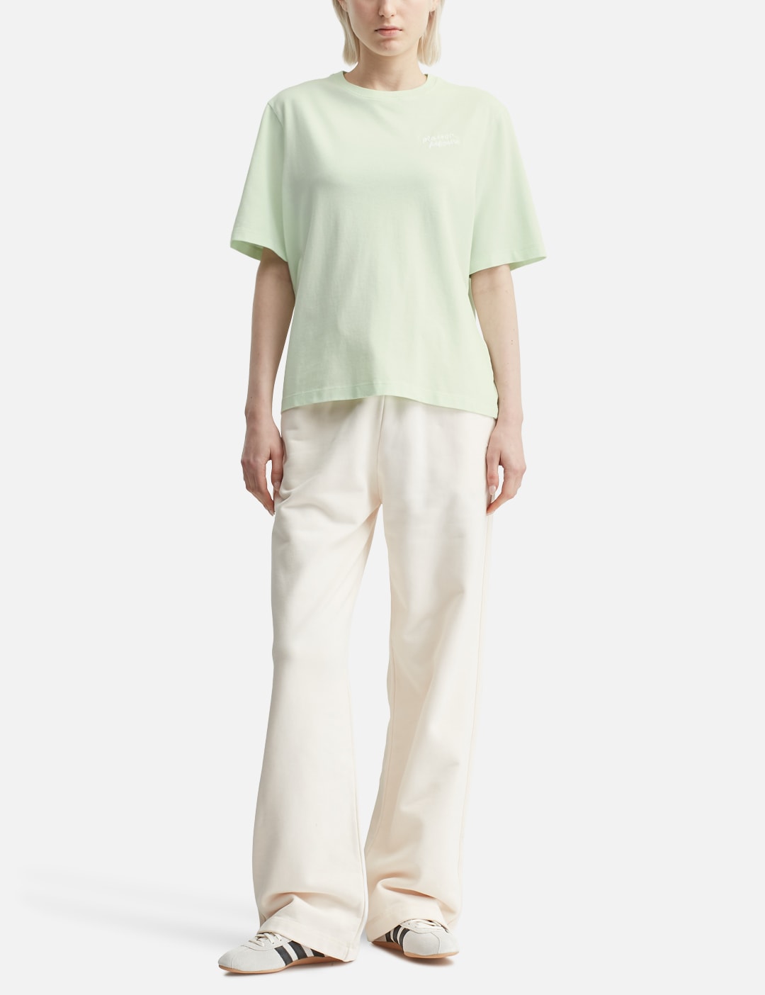 Maison Kitsune メゾン・キツネ 【本物保証】 Tシャツ ストリート系 レディース MAISON KITSUNE HANDWRITING COMFORT TEE SHIRT