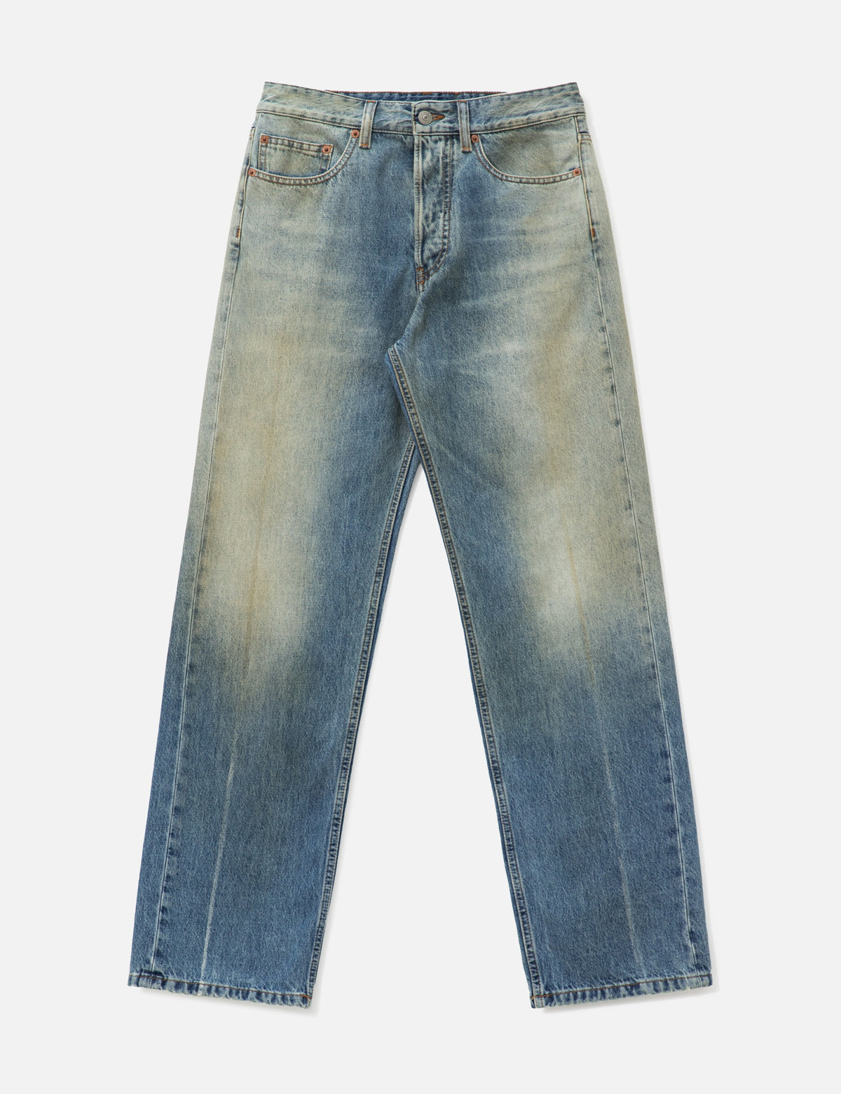 Mm6 Maison Margiela エムエムシックス　メゾン・マルジェラ 【本物保証】 デニムパンツ ストリート系 レディース Straight-Leg Jeans