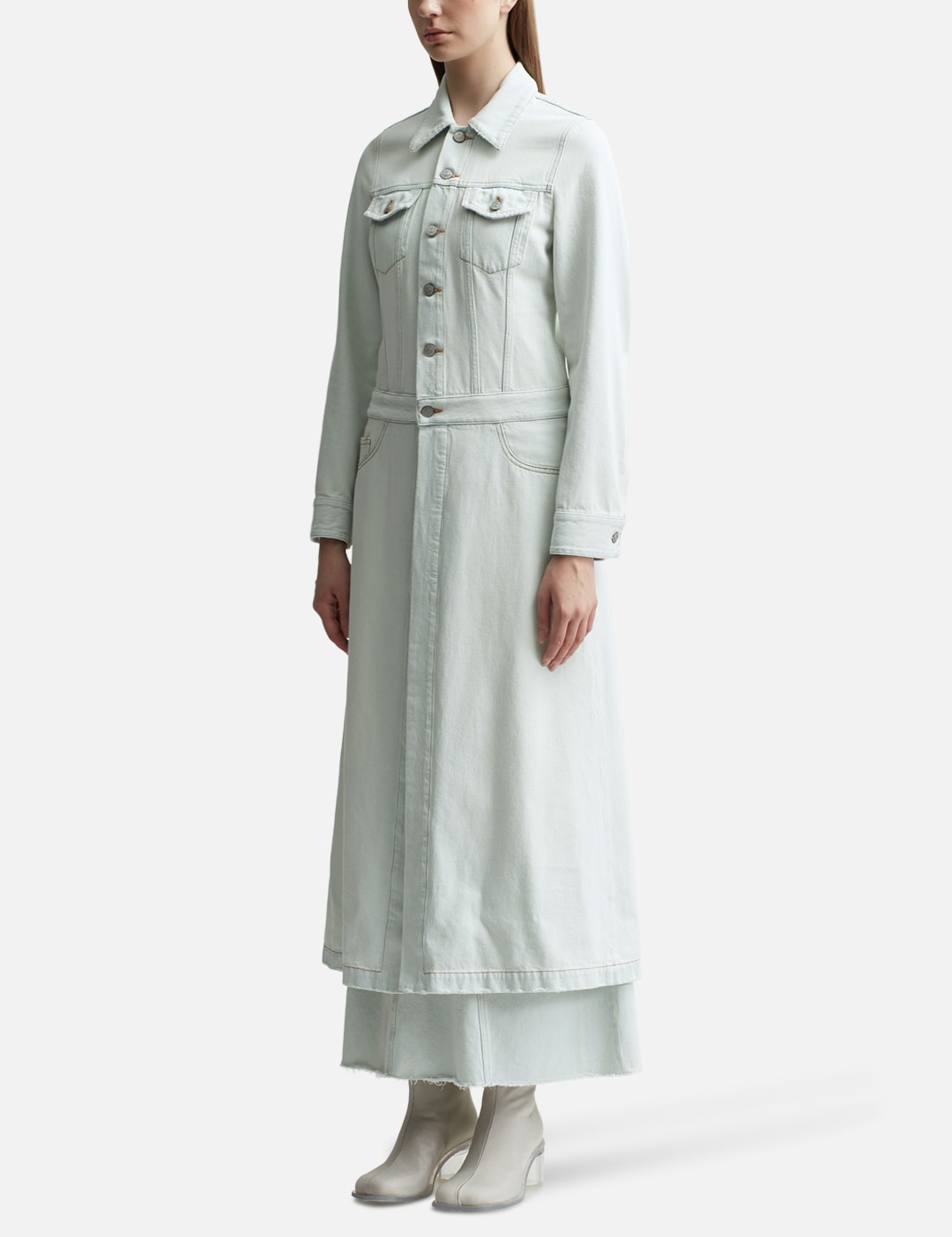 Mm6 Maison Margiela エムエムシックス　メゾン・マルジェラ 【本物保証】 コート ストリート系 レディース Lightweight Long Denim Coat