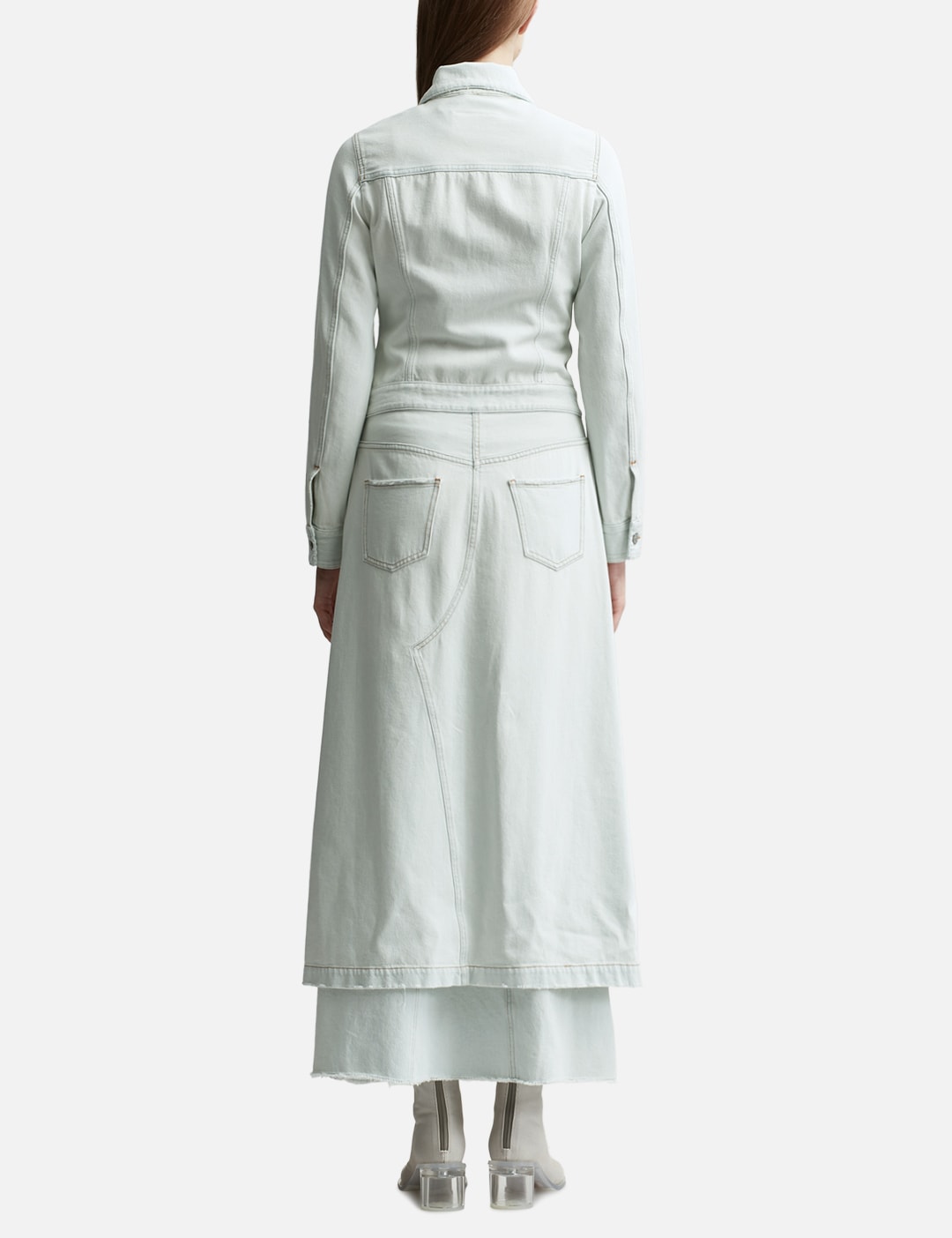 Mm6 Maison Margiela エムエムシックス　メゾン・マルジェラ 【本物保証】 コート ストリート系 レディース Lightweight Long Denim Coat