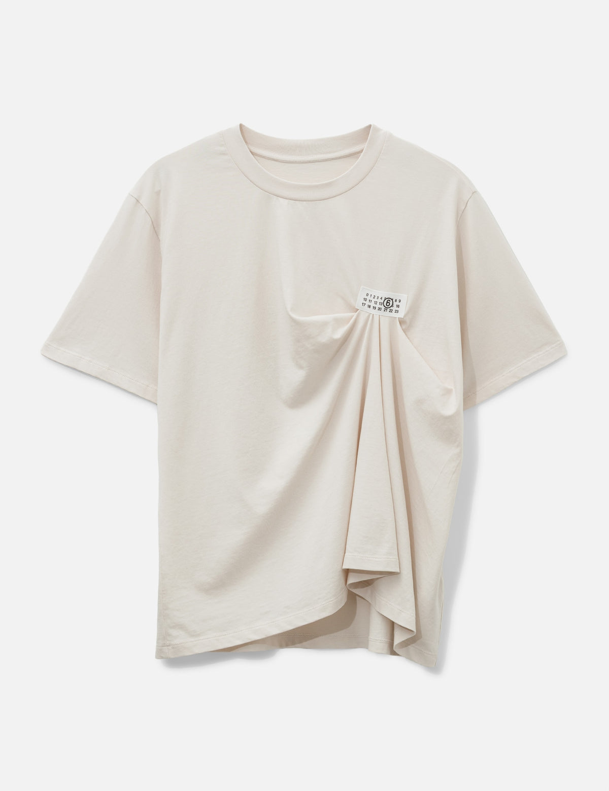 Mm6 Maison Margiela エムエムシックス　メゾン・マルジェラ 【本物保証】 Tシャツ ストリート系 レディース Numeric Logo Draped T-Shirt
