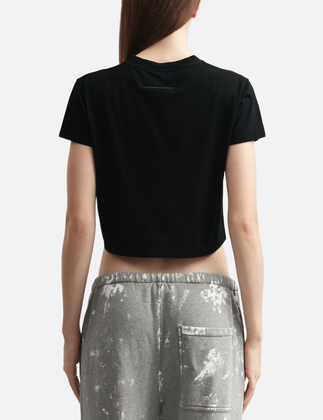 Mm6 Maison Margiela エムエムシックス　メゾン・マルジェラ 【本物保証】 Tシャツ ストリート系 レディース Flipped-Print Overdyed T-Shirt