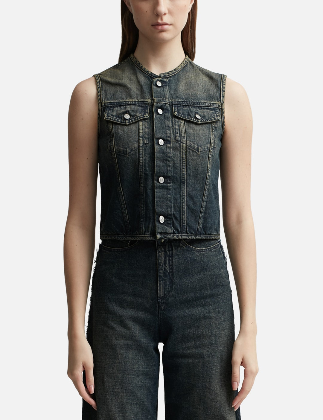 Mm6 Maison Margiela エムエムシックス　メゾン・マルジェラ 【本物保証】 Tシャツ ストリート系 レディース Denim Gilet