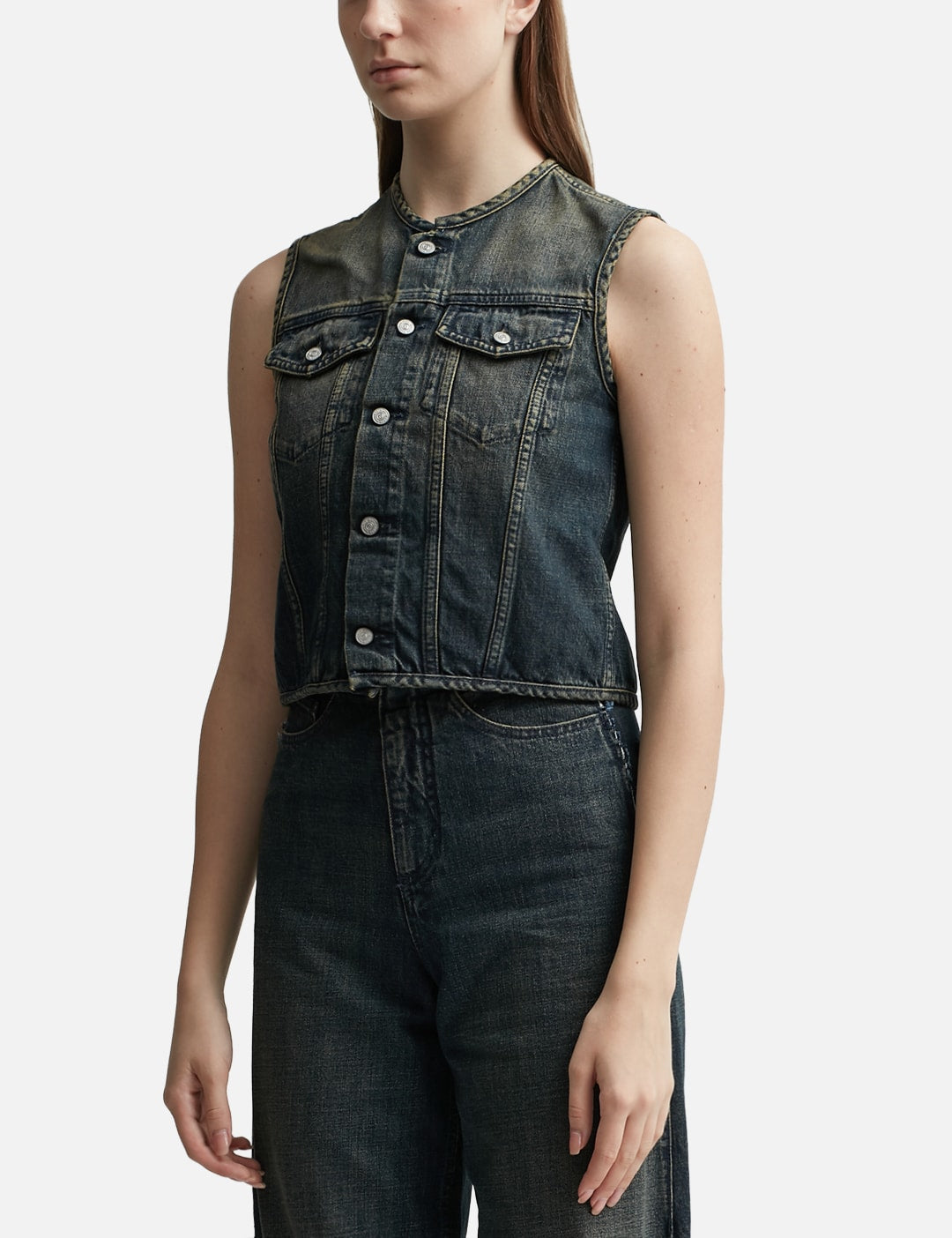 Mm6 Maison Margiela エムエムシックス　メゾン・マルジェラ 【本物保証】 Tシャツ ストリート系 レディース Denim Gilet