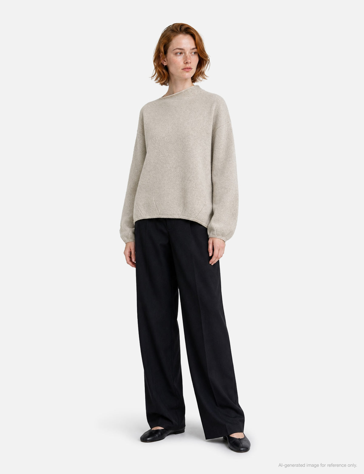 Moondal ムーンダ 【本物保証】 ニット ストリート系 レディース Oblique Neck Knit In Beige