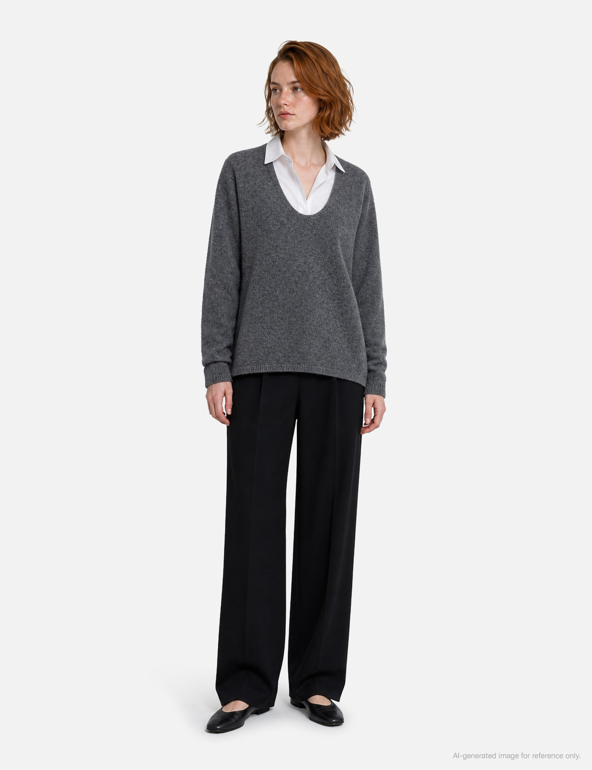 Moondal ムーンダ 【本物保証】 ニット ストリート系 レディース Ellen U-Neck Knit In Gray