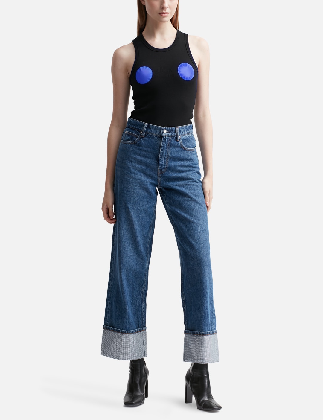 Mowalola モワロラ 【本物保証】 Tシャツ ストリート系 レディース サークル タンク トップ