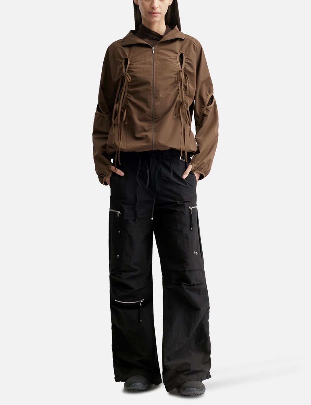 Nache ナチェ 【本物保証】 ジャケット・アウター ストリート系 レディース Exclusive Cut-Out Wind Breaker