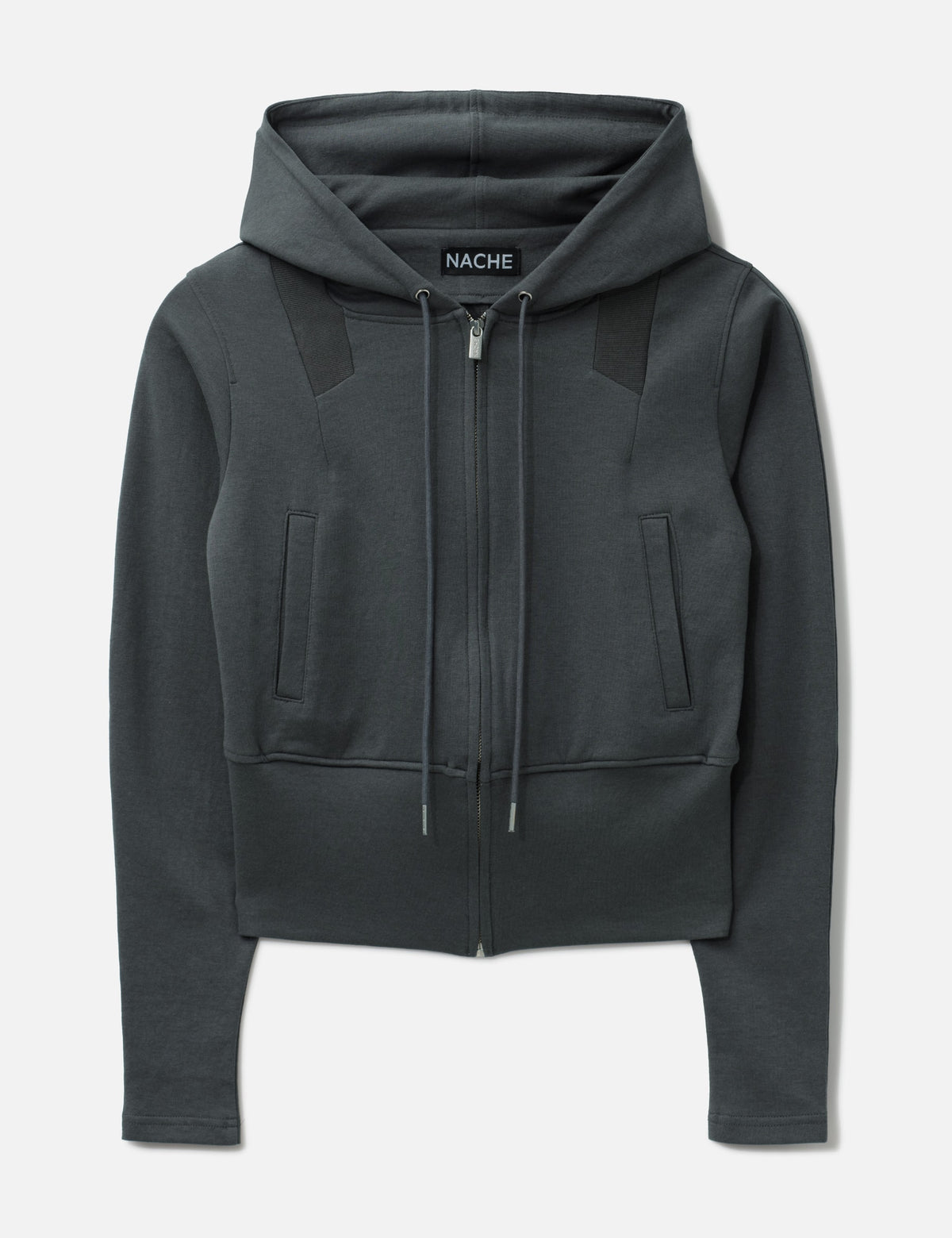 Nache ナチェ 【本物保証】 パーカー ストリート系 レディース Semi Balloon Hoodie Zip-Up