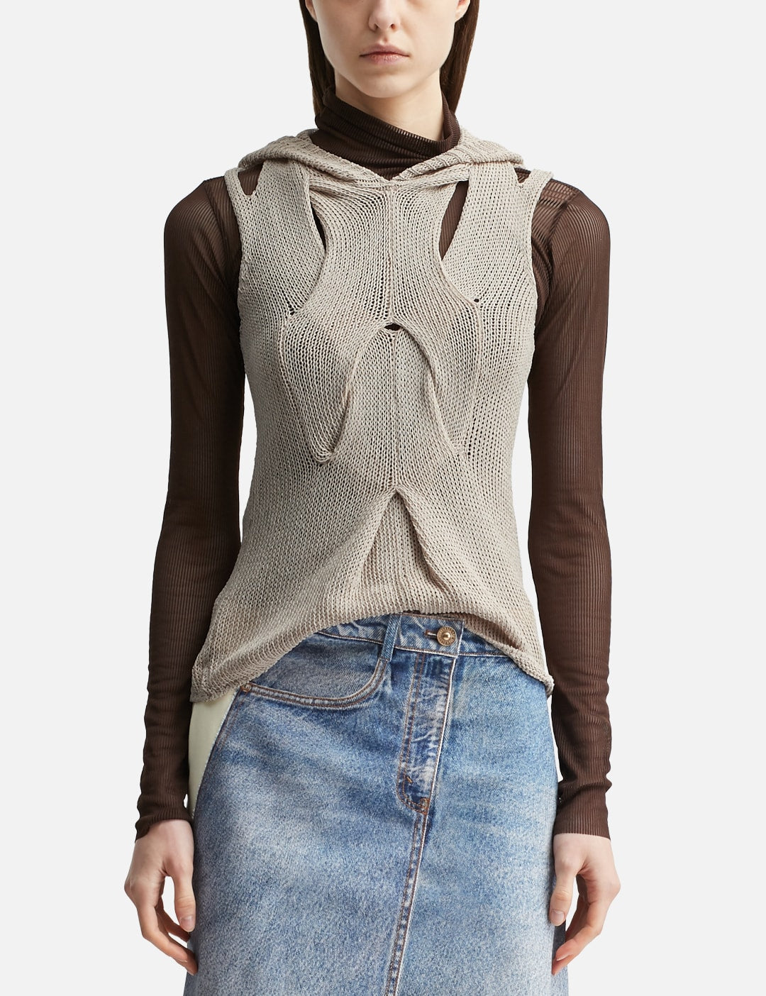 Nache ナチェ 【本物保証】 ニット ストリート系 レディース Out In Knitted Sleeveless