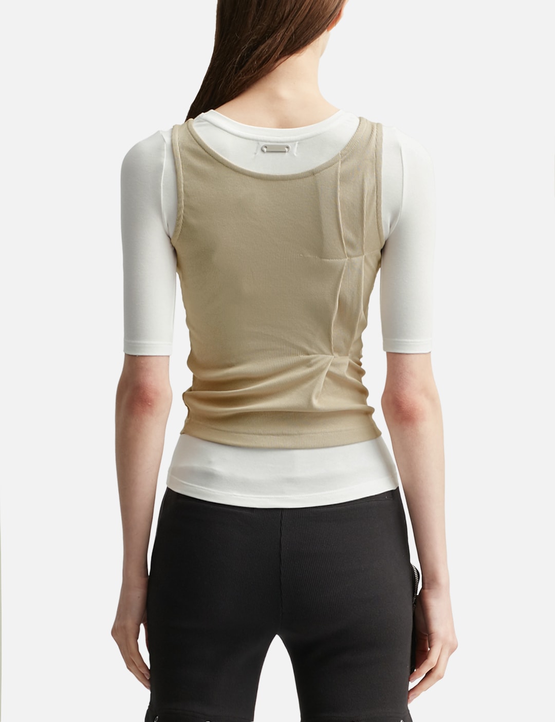 Nache ナチェ 【本物保証】 Tシャツ ストリート系 レディース Folded Layered T-Shirt