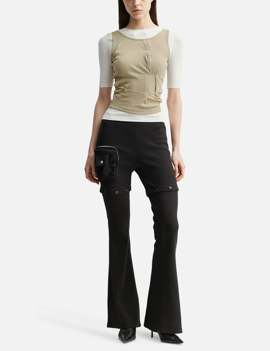 Nache ナチェ 【本物保証】 Tシャツ ストリート系 レディース Folded Layered T-Shirt