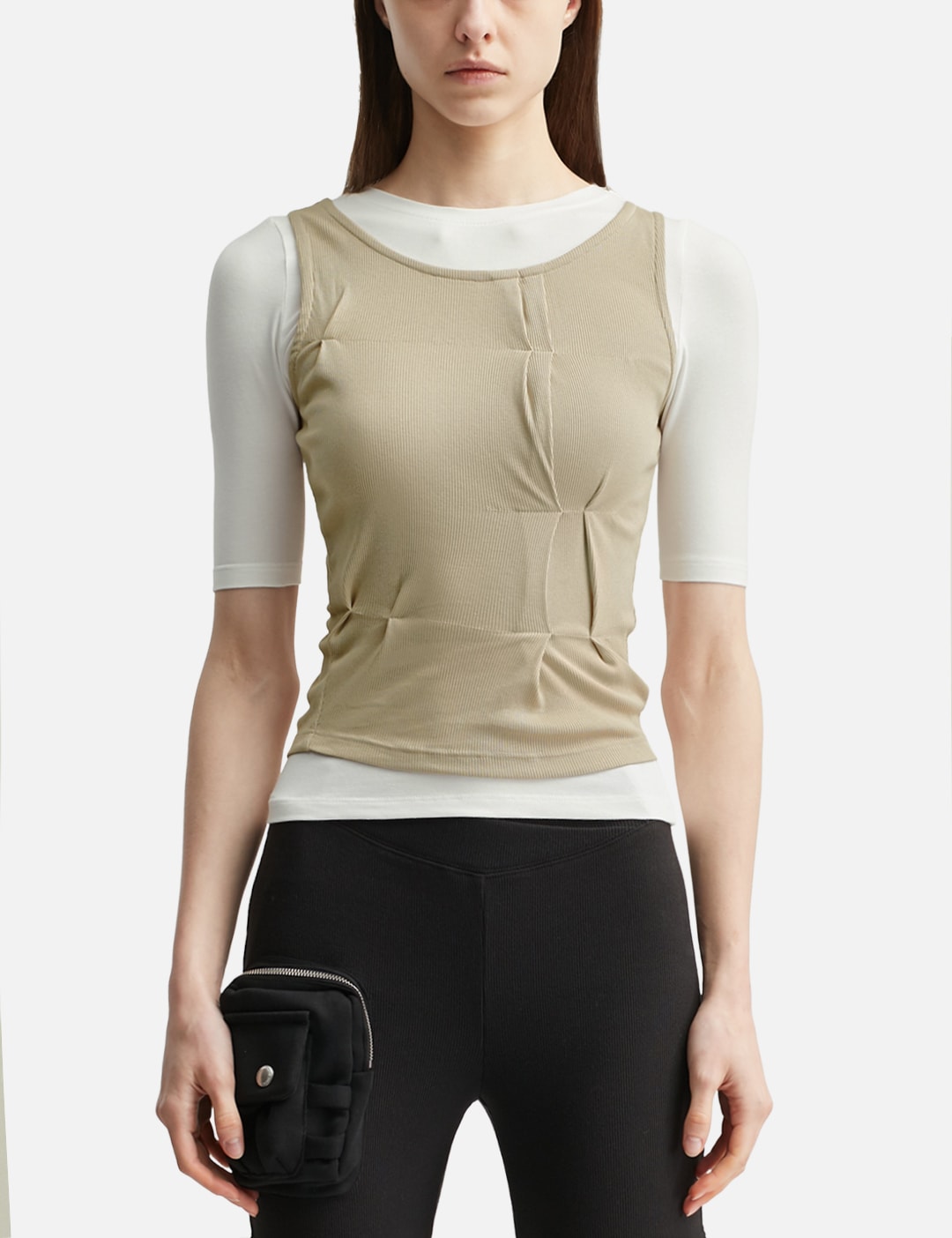 Nache ナチェ 【本物保証】 Tシャツ ストリート系 レディース Folded Layered T-Shirt