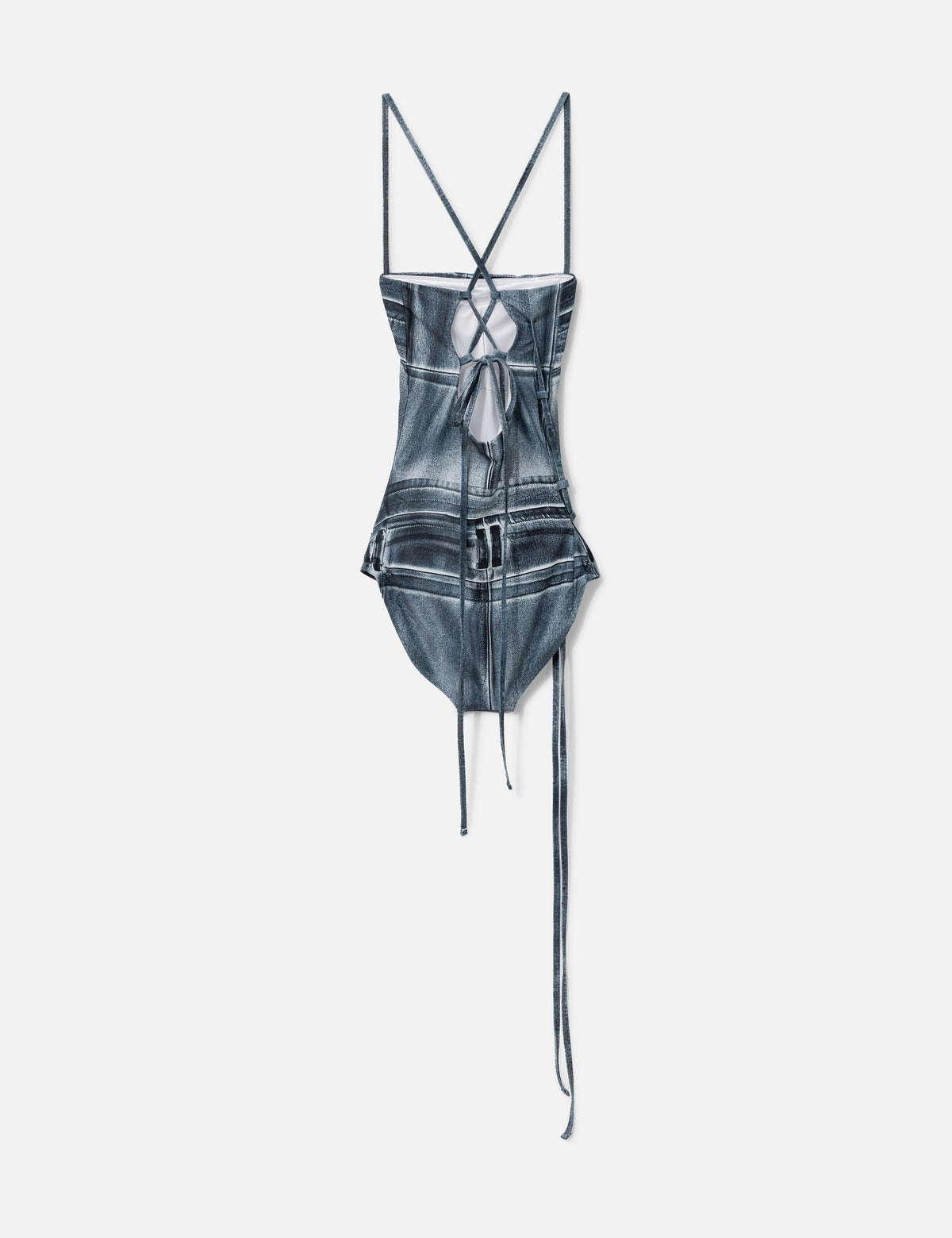 Nache ナチェ 【本物保証】 Tシャツ ストリート系 レディース DENIM PRINTED SWIMSUIT