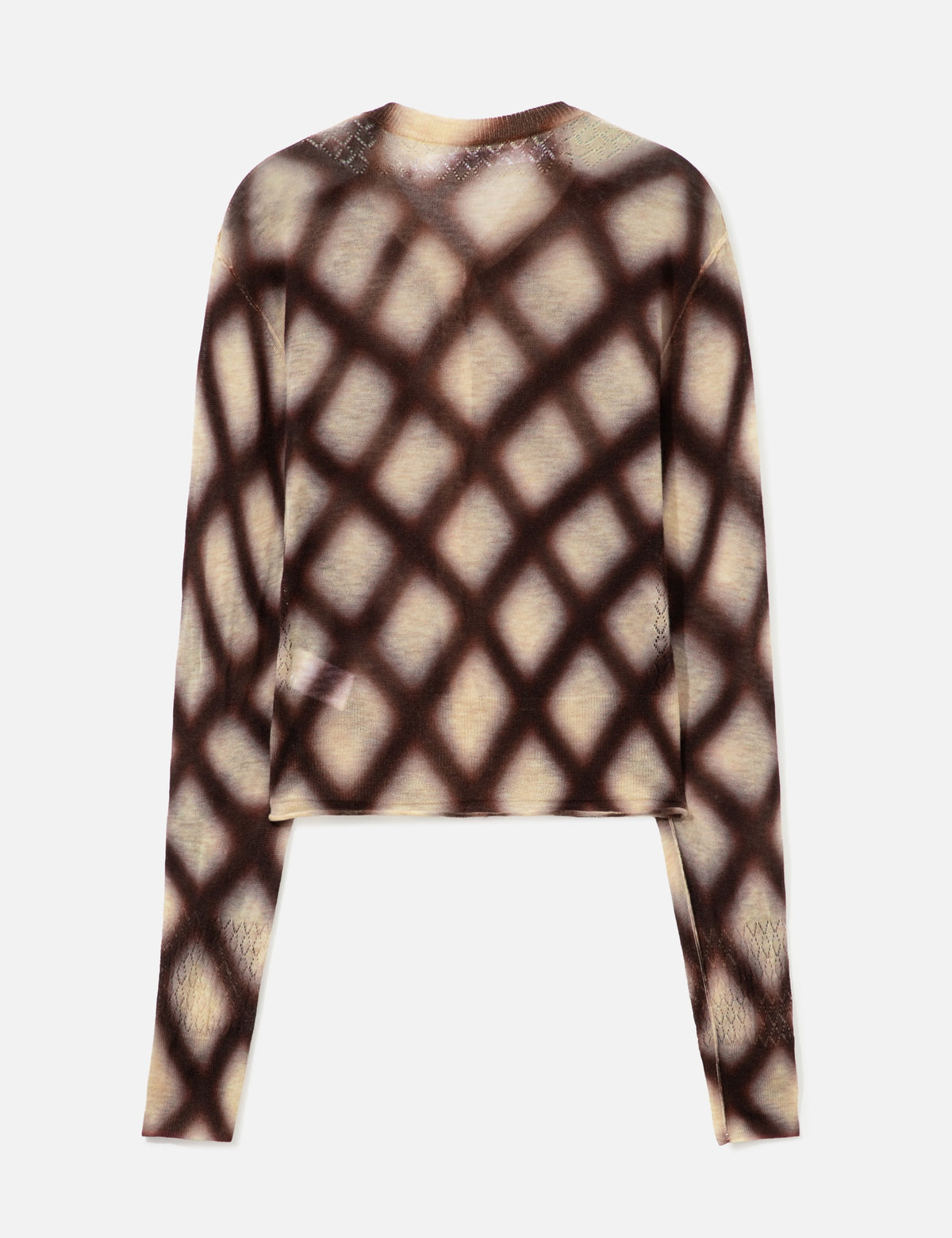 Perverze パーバーズ 【本物保証】 カーディガン ストリート系 レディース Spray-Painted Check Knit Cardigan