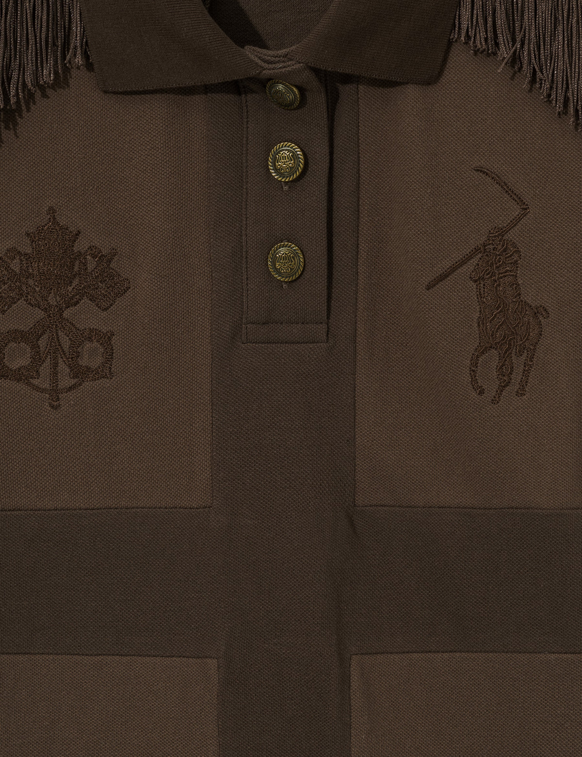 Praying 祈り 【本物保証】 シャツ ストリート系 レディース Epaulette Womens Top Brown