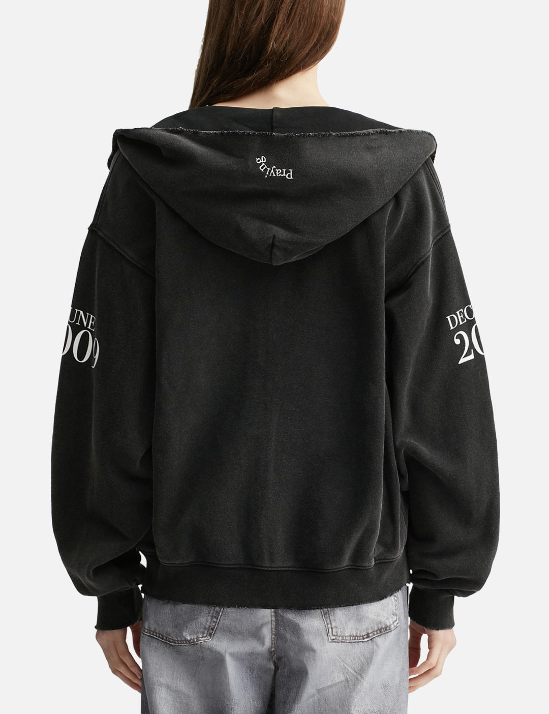 Praying 祈り 【本物保証】 パーカー ストリート系 レディース Financial Crisis Destroyed Hoodie