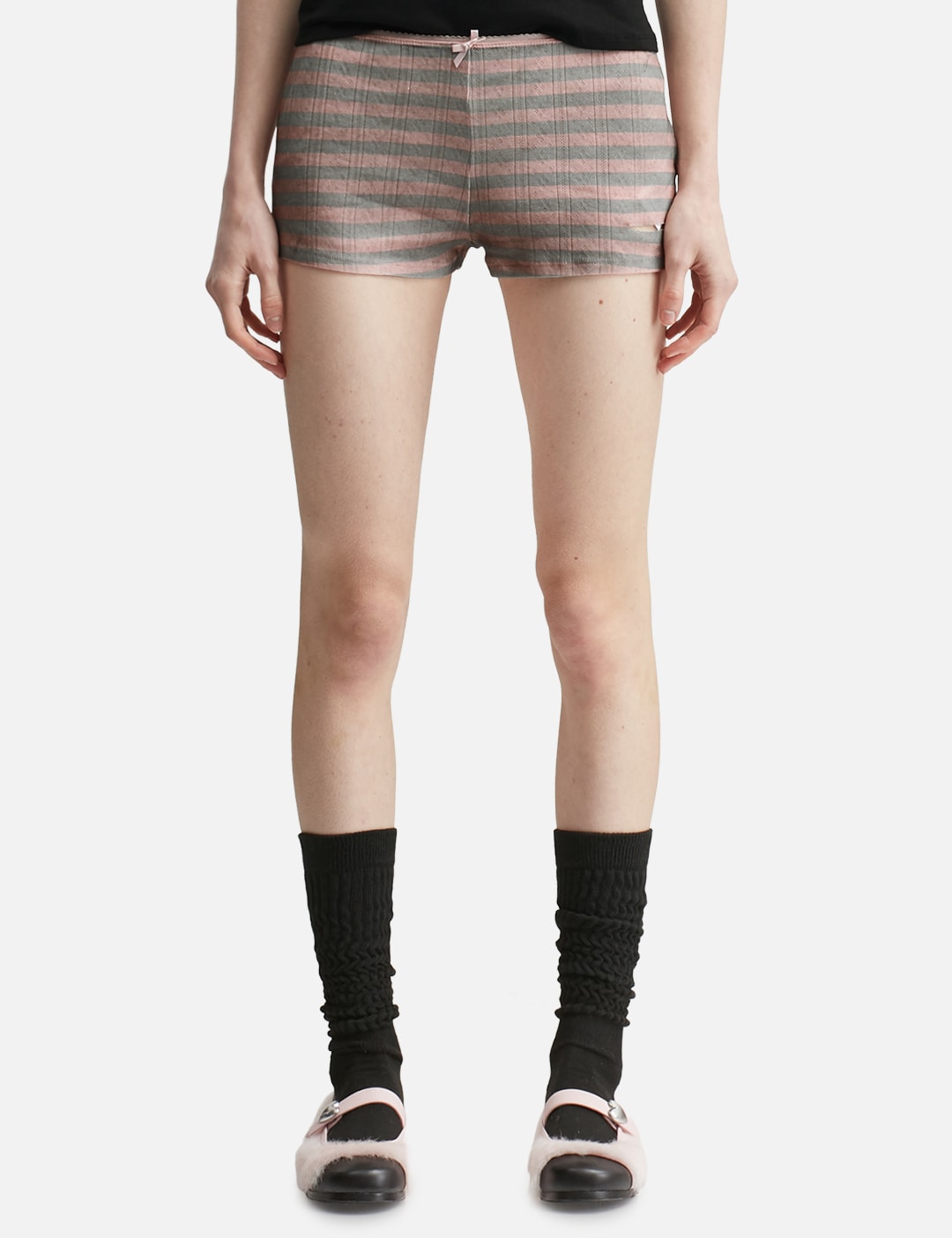Praying 祈り 【本物保証】 ショートパンツ ストリート系 レディース Pink Dirty Stripe Short