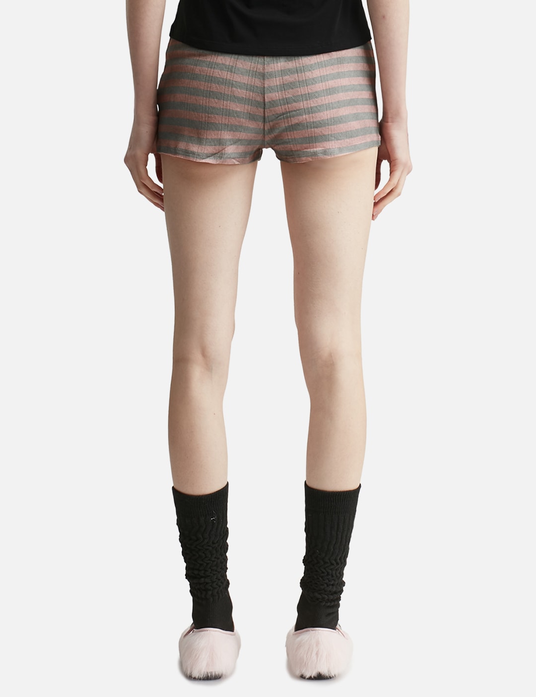 Praying 祈り 【本物保証】 ショートパンツ ストリート系 レディース Pink Dirty Stripe Short